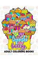 CupCake and Bakery Adults coloring book