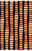 Bullet Journal Abstract Rectangles in Orange