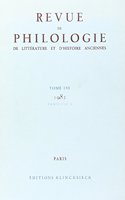 Revue de Philologie 1982/T56,1: (Revue de Philologie, de Litterature Et D'Histoire Anciennes)