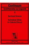 Komplexe Saetze Im Dakota (Sioux)