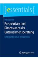 Perspektiven Und Dimensionen Der Unternehmensberatung