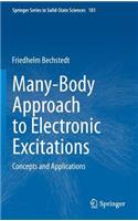 Many-Body Approach to Electronic Excitations