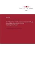 Grundlagen Für Eine Europäische Konzernhaftung Für Private Haftungsbeschränkte Kapitalgesellschaften