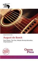 August de Boeck: (English)