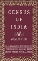 Census of India 1881: Operations and Results in the Presidency of Madras - Appendices Volume Book 22 3rd
