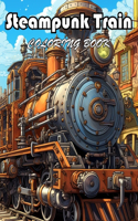 Steampunk Train Coloring Book