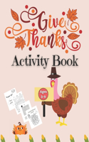 Thanksgiving Activity Book Ages 3-9