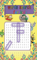 words search for kids: My First Word Searches Workbook - Ages up to 6, Search & Find, Word Puzzles,