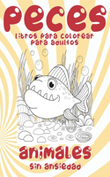 Libros para colorear para adultos - Sin ansiedad - Animales - Peces