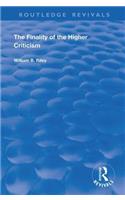 The Finality of the Higher Criticism