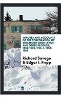 MINUTES AND ACCOUNTS OF THE CORPORATION