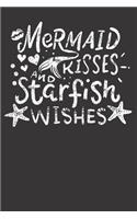 Mermaid Starfish Summer Vacation Notebook Journal: Mermaid Starfish Summer Vacation Notebook Journal Gift College Ruled 6 x 9 120 Pages