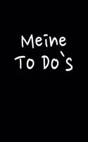 Meine To Do`s: A5 ToDo Listen Notizbuch mit Platz für tägliche Termine, To-Dos zum Abhaken und Notizen - Softcover