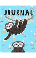 Sloths Lined Journal Notebook: Large Journal With Lined Paper For Writing, Journaling, Notes. 150 Pages