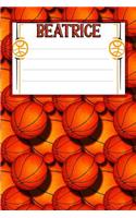 Basketball Life Beatrice: College Ruled Composition Book