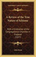 A Review of the True Nature of Schisme