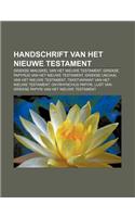 Handschrift Van Het Nieuwe Testament