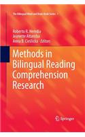 Methods in Bilingual Reading Comprehension Research