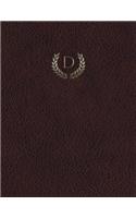 Monogram "D" Grid Sketchbook