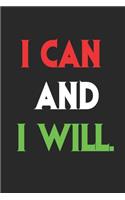 I can and I will.