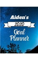 Aiden's 2020 Goal Planner: 2020 New Year Planner Goal Journal Gift for Aiden / Notebook / Diary / Unique Greeting Card Alternative