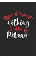 give & expect nothing in return