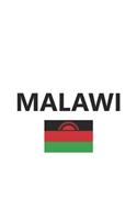 Malawi: Flag Country Notebook Journal Lined Wide Ruled Paper Stylish Diary Vacation Travel Planner 6x9 Inches 120 Pages Gift