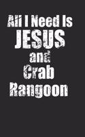 Crab Rangoon Loving Christians Notebook 120 Pages Lined Blank