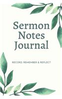Sermon Notes Journal For Women