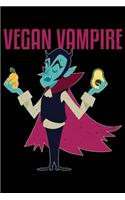 Vegan Vampire: College Ruled Lined Writing Notebook Journal, 6x9, 120 Pages