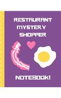 Restaurant Mystery Shopper Notebook