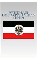 Weimar Constitution (1919)