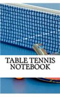 Table Tennis Notebook