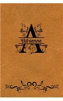 Split Letter Personalized Name Journal - Adrienne