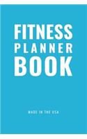 Fitness Planner Book - Sunday Start (Cyan)