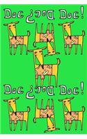 Journal Notebook For Dog Lovers, Orange Dogs in a Row 3: Blank Journal To Write In, Unlined For Journaling, Writing, Planning and Doodling, For Women, Men, Kids, 160 Pages, Easy To Carry Size.(58 Wagworthy Plain)