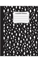 Composition Notebook: White Polka Dot: College Ruled School Notebooks, Subject Daily Journal Notebook: 120 Lined Pages (Large, 8.5 x 11 in.)