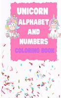 Unicorn Alphabet and Numbers Coloring Book