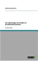 Zur Lebenslage von Kindern in Ein-Elternteil-Familien: (German)