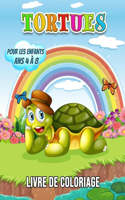 Tortues Livre de Coloriage pour les Enfants Ans 4 à 8