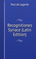 Recognitiones Syriace (Latin Edition)
