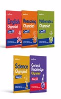 Bloom CAP Olympiad Science, Mathematics, Reasoning, English, General Knowledge Class 3 (Set of 5 books) (Old Edition)