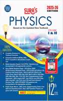 SURA`S 12th Standard Physics ( Volume I & II ) Guide in English Medium 2025-26 Latest Updated Edition