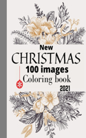 100 Images Christmas New Coloring Book 2021