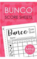 Bunco Score Sheets