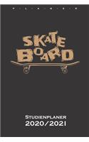 Skate Board Studienplaner 2020/21: Semesterplaner (Studentenkalender) für alle Liebhaber und Fans des schnellen Sports auf Rädern