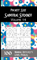 Pocket Size Samurai Sudoku Volume 14; 100 normal difficulty level puzzles