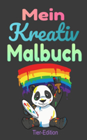 Mein Kreativ Malbuch: Tier Edition für Erwachsene und Kinder