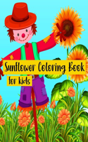 Sunflower Coloring Book for Kids