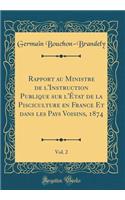 Rapport au Ministre de l'Instruction Publique sur l'État de la Pisciculture en France Et dans les Pays Voisins, 1874, Vol. 2 (Classic Reprint)